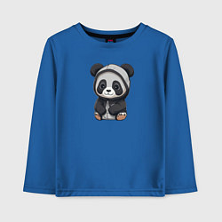 Детский лонгслив Симпатичная панда в капюшоне