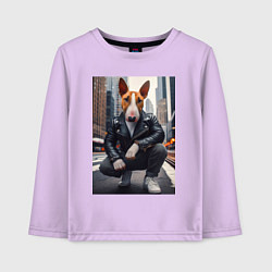 Детский лонгслив Булли на улице Нью-Йорка - нейросеть