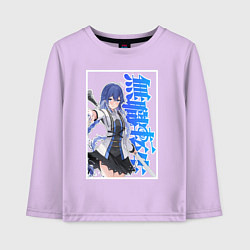 Детский лонгслив Рокси Мигурдия - синие иероглифы