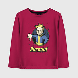 Детский лонгслив Burnout - vault boy