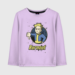Детский лонгслив Burnout - vault boy