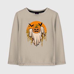 Детский лонгслив Призрак хэллоуина