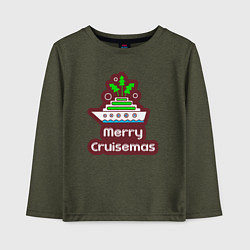 Детский лонгслив Merry cruismas