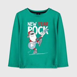 Детский лонгслив Новогодний рок