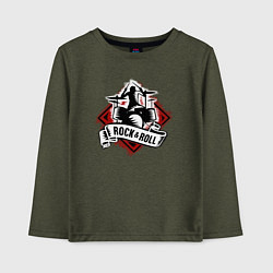 Детский лонгслив Барабанщик Рокнрол