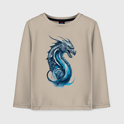 Детский лонгслив Живописный дракон
