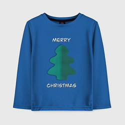 Детский лонгслив Merry Christmas - Papercut ёлка