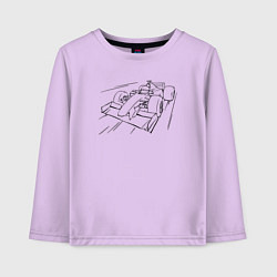 Детский лонгслив Формула 1 контур