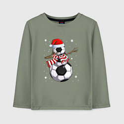 Детский лонгслив Soccer snowman