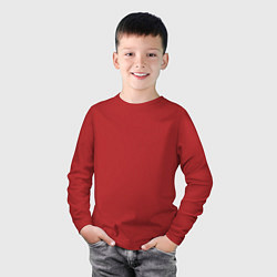 Лонгслив хлопковый детский Gta 6 лого на спине, цвет: красный — фото 2