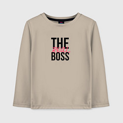 Детский лонгслив The real boss