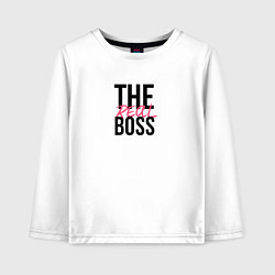 Детский лонгслив The real boss
