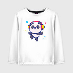 Детский лонгслив Music panda