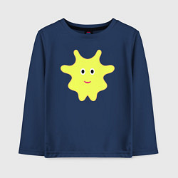 Детский лонгслив Жёлтый веселый персонаж
