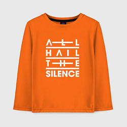 Лонгслив хлопковый детский All Hail The Silence, цвет: оранжевый