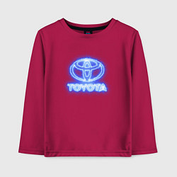 Детский лонгслив Toyota neon