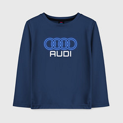 Детский лонгслив Audi neon art