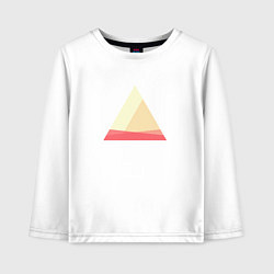 Детский лонгслив Абстрактные цветные треугольники