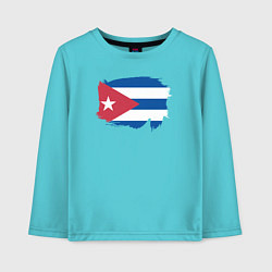 Детский лонгслив Флаг Кубы