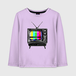 Детский лонгслив Старый телевизор no signal