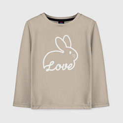 Детский лонгслив Love bunny