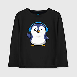 Детский лонгслив Привет от пингвина