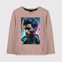 Детский лонгслив Cyber dude - ai art