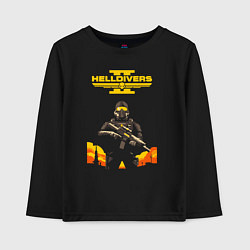 Детский лонгслив Helldivers 2: War