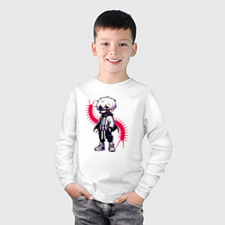 Лонгслив хлопковый детский Токийский гуль - Кен Канеки, цвет: белый — фото 2