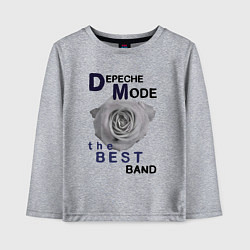 Лонгслив хлопковый детский Depeche Mode - best of band, цвет: меланж
