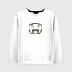 Детский лонгслив Honda logo auto grey