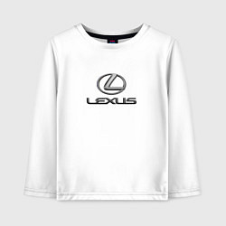 Детский лонгслив Lexus авто бренд лого
