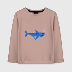 Детский лонгслив Синяя акула