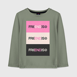 Лонгслив хлопковый детский V Fri END S - friends song, цвет: авокадо