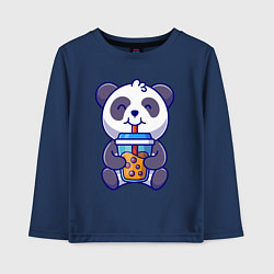 Детский лонгслив Drinking panda