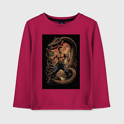 Детский лонгслив Боец Муай Тай