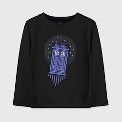 Детский лонгслив Tardis fly