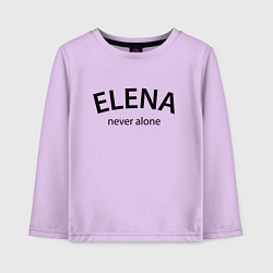 Детский лонгслив Elena never alone - motto