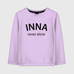 Детский лонгслив Inna never alone - motto