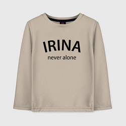 Детский лонгслив Irina never alone - motto