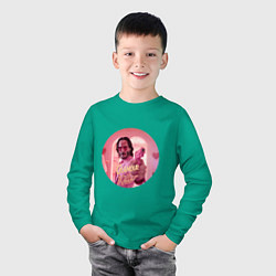 Лонгслив хлопковый детский Джон Уик в гламурный убийца, цвет: зеленый — фото 2