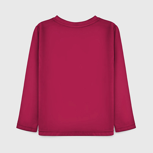 Детский лонгслив Коля человек с большой буквы / Маджента – фото 2