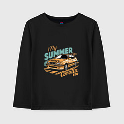 Лонгслив хлопковый детский My Summer Car Toyota Corolla, цвет: черный