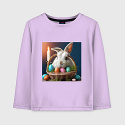 Детский лонгслив Кролик в пасху