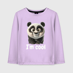 Детский лонгслив Крутая панда cool