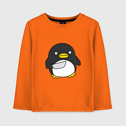 Детский лонгслив Линукс пингвин