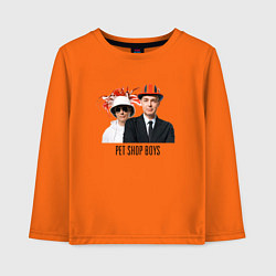 Детский лонгслив Pet Shop Boys - synthpop from england