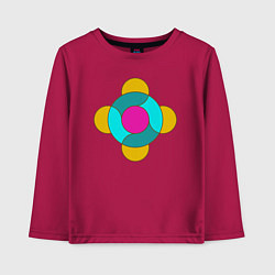 Детский лонгслив Геометрическая фигура из кругов