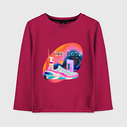 Детский лонгслив 80s Love