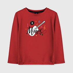 Детский лонгслив Guitar style